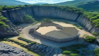 2026年秋季异世界冒险动漫封面，奇幻风格大型地下城场景，主角持剑